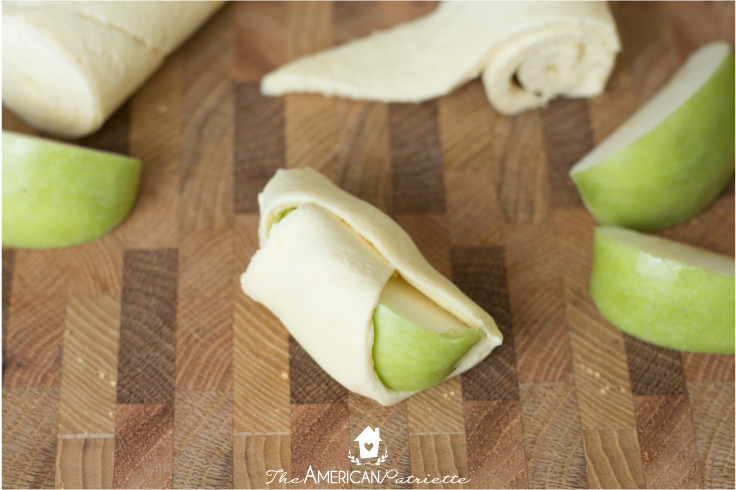 Crescent Roll Apple Dumplings - Apple Wrapped in Crescent Roll 