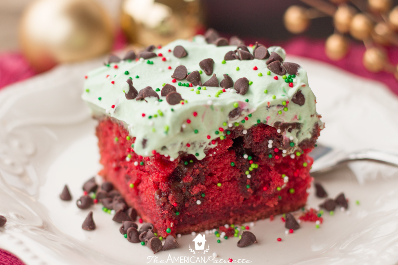 Christmas Red Velvet Chocolate Poke Cake - A Decadent, Easy-to-Make Dessert!