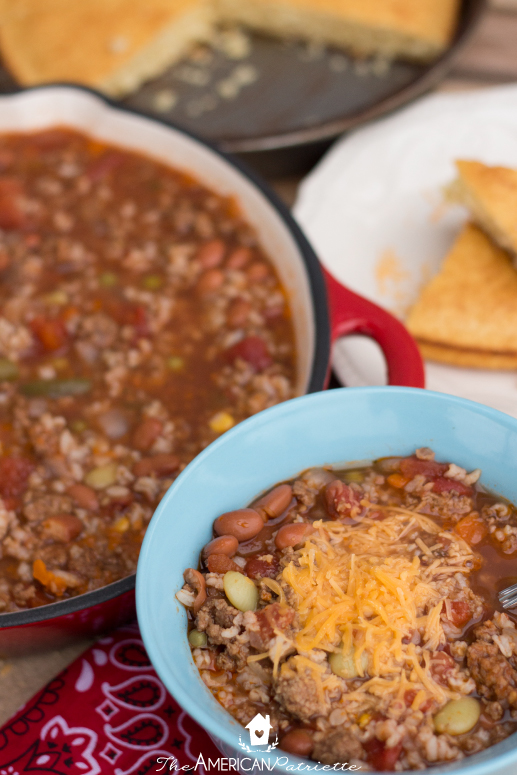 One Pot Cowboy Soup - Hearty, healthy, easy to make, and includes a lot of vegetables