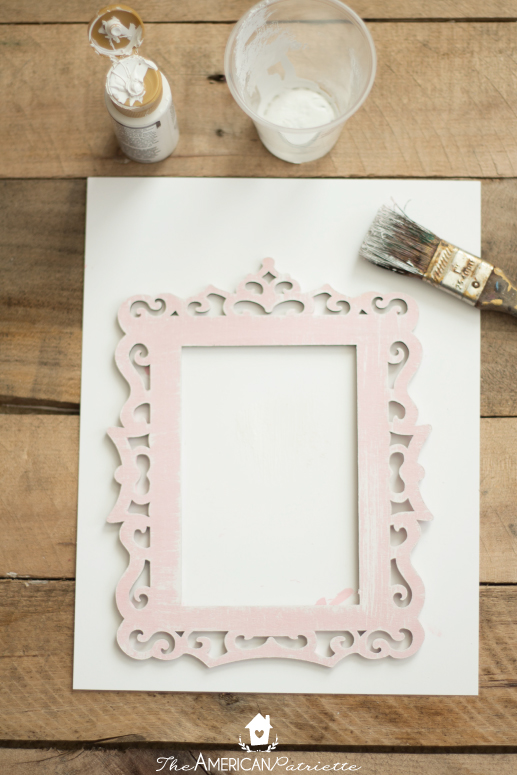 DIY Framed Monogram Sign - An easy, budget-friendly gift idea or piece of lovely home decor for your entryway, a baby's nursery, or piece for a gallery wall! You can completely customize this project by changing up the paint colors and scrapbook paper. 