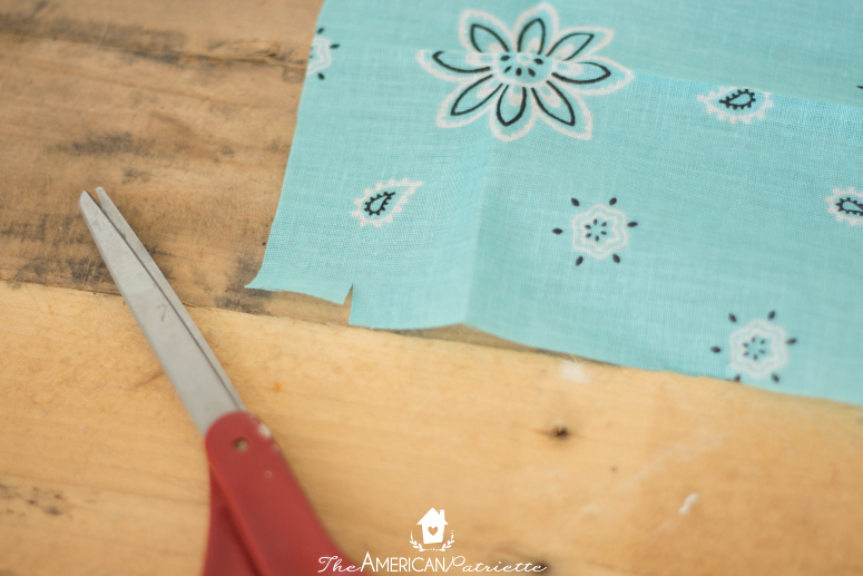 Easy Western Bandana Banner - Cute, easy-to-make, inexpensive banner to make for a western or ranch-themed party 