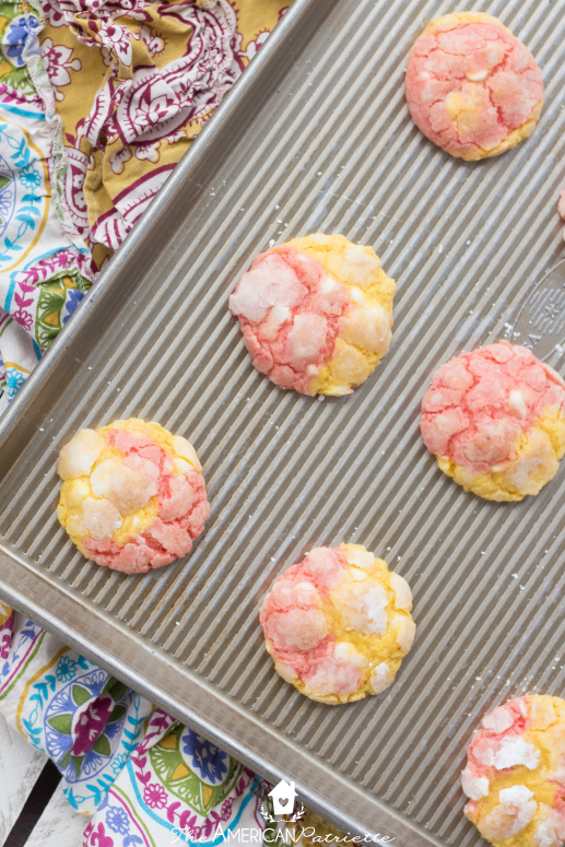 Strawberry Lemonade Cake Mix Cookies - Absolutely Delicious & Easy to Make! 