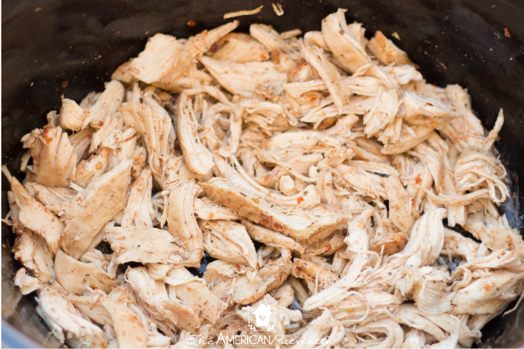 Easy Slow Cooker Shredded Chicken - The easiest way to prepare chicken for any casserole, tacos, salad, or soup!