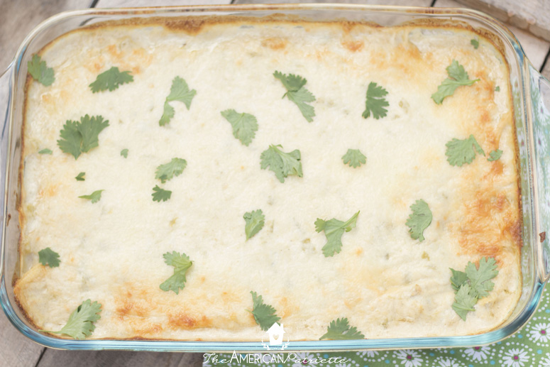 Lazy Enchiladas (Easy Green Chile, Spinach, and Chicken Enchiladas), An easy way to make enchiladas without the hassle!