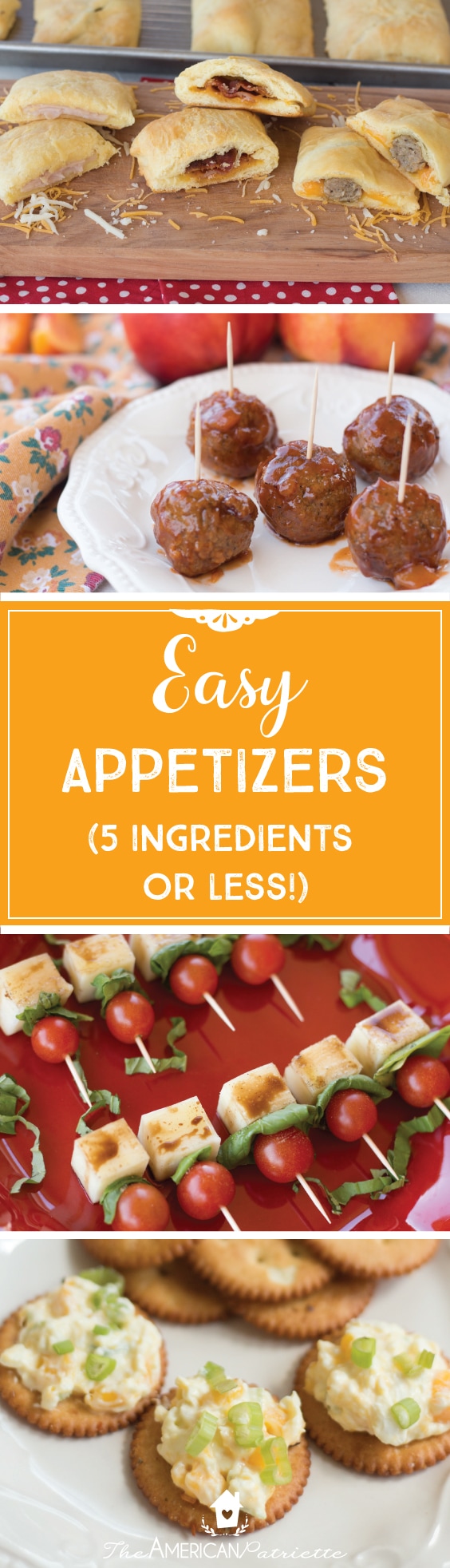 Easy Appetizer Ideas (5 Ingredients or Less!)