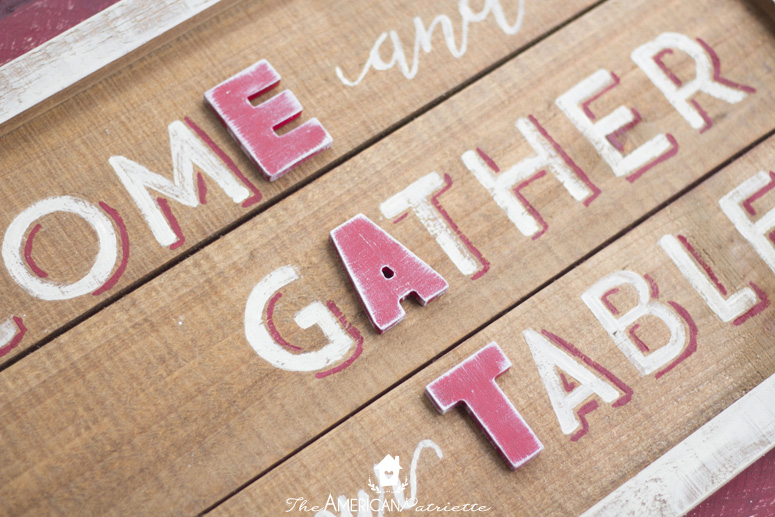 Rustic Country Farmhouse Kitchen Gather Sign - Come and Gather at our Table Sign