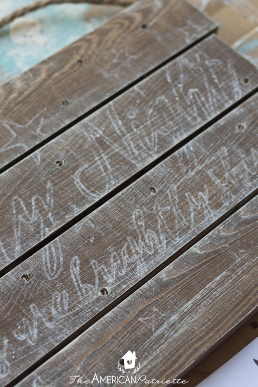 Rustic DIY Light-Up Christmas Sign with O Holy Night Verse