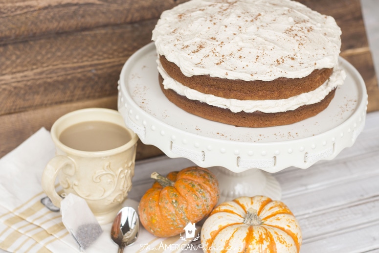 Pumpkin Chai Latte Cake - Delicious take on a favorite cozy fall drink!