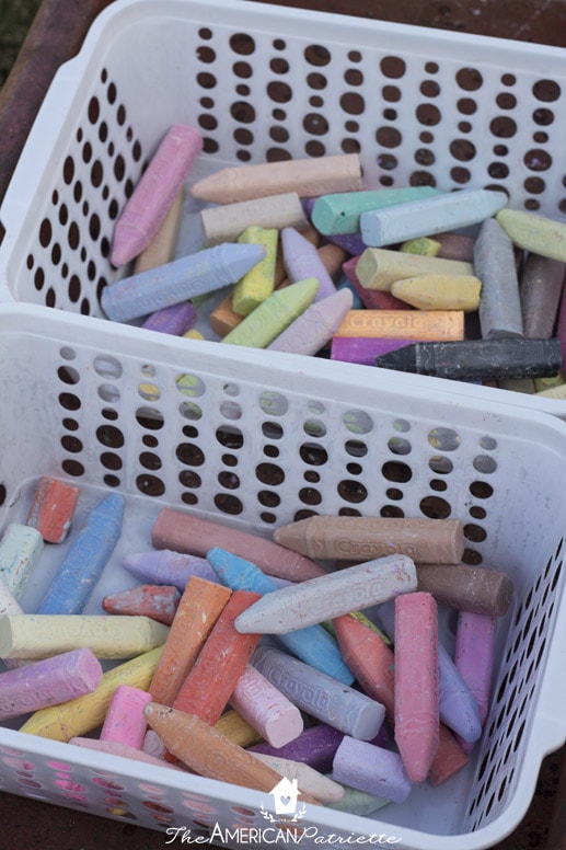 Sidewalk Chalk - Fun and Inexpensive Activity Ideas for Kids' Birthday Parties